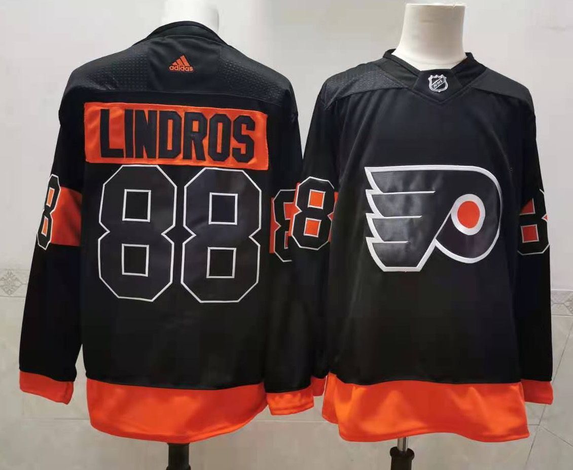 Cheap Men Philadelphia Flyers 88 Lindros Black Authentic Stitched 2020 Adidias NHL Jersey